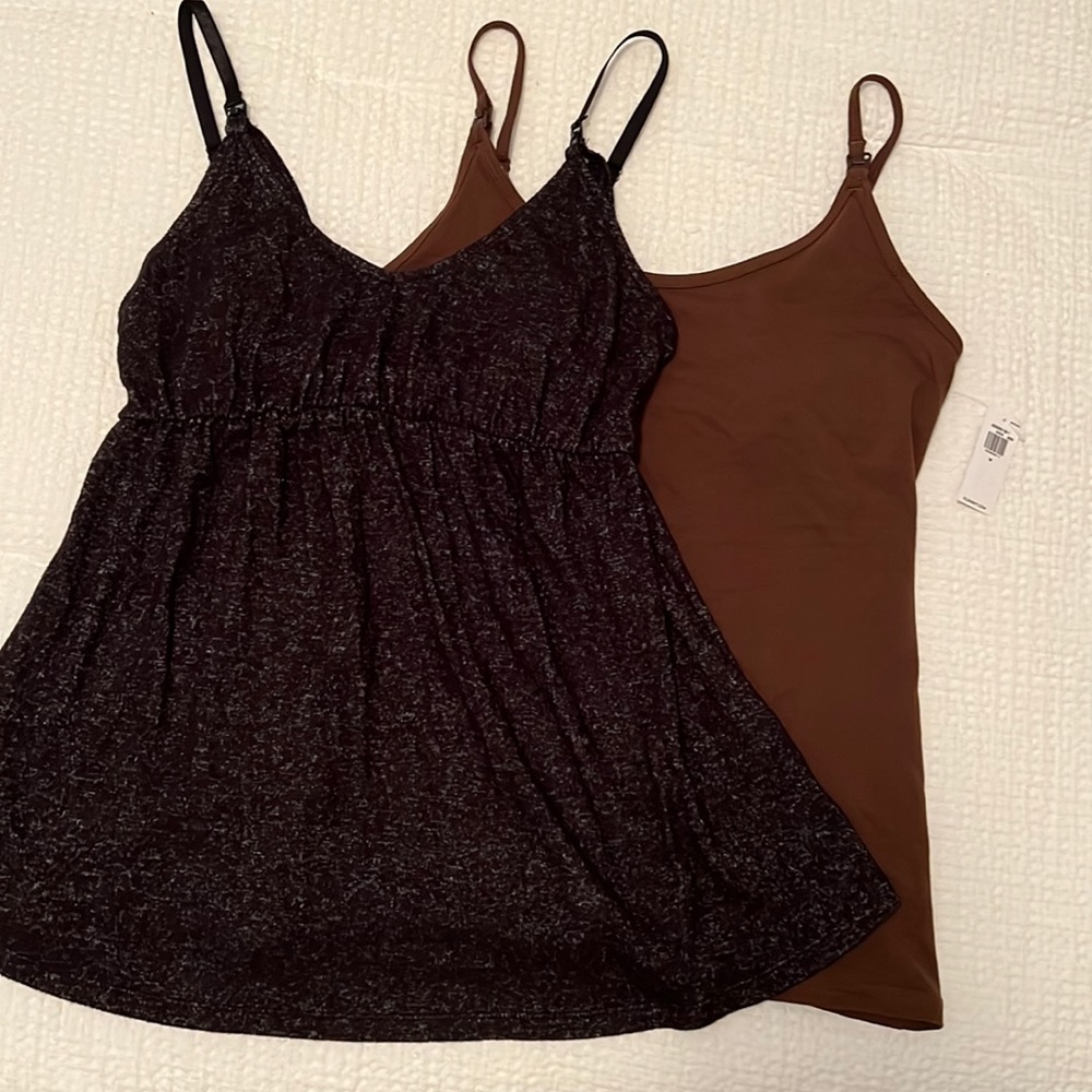 Maternity nursing tank tops